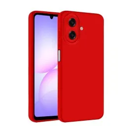 Newface Samsung Galaxy A07 First Silikon - Kırmızı
