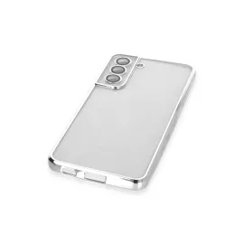 Newface Samsung Galaxy S21 Fe Kılıf Razer Lensli Silikon - Gümüş