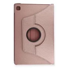 Newface Samsung Galaxy T500 Tab A7 10.4 Kılıf 360 Tablet Deri Kılıf - Rose Gold