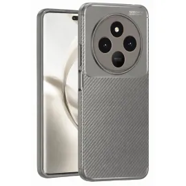 Newface Tecno Spark 30 Kılıf Auto Focus Karbon Kapak - Gri