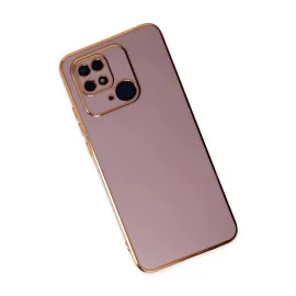 Newface Xiaomi Redmi 10C Kılıf Volet Silikon - Mor