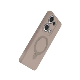 Newface Xiaomi Redmi Note 13 Pro 4G Regal Magsafe Standlı Kapak - Çöl Titanyum