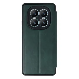 Newface Xiaomi Redmi Note 14 Pro 4G Kılıf Flip Cover - Koyu Yeşil