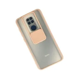 Newface Xiaomi Redmi Note 9 Kılıf Palm Buzlu Kamera Sürgülü Silikon - Pembe