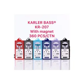 Karler Bass KR-207 Mıknatıslı Kablolu Kulaklık - Lacivert