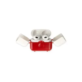 Newface Airpods 3 (3.nesil) Basmalı Kılıf - Kırmızı-Beyaz