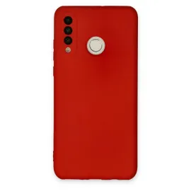 Newface Huawei P30 Lite Kılıf Nano Içi Kadife Silikon - Kırmızı