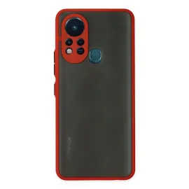 Newface İnfinix Hot 11S Kılıf Montreal Silikon Kapak - Kırmızı