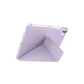 Newface Ipad Air 13 (2024) Kılıf Kalemlikli Mars Tablet Kılıfı - Açık Mor