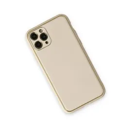 Newface Iphone 11 Pro Max Kılıf Coco Deri Silikon Kapak - Beyaz