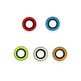 Newface iPhone 12 Pro Max Neon Fosforlu Kamera Lens - Turuncu