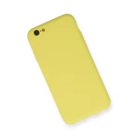 Newface Iphone 6 Kılıf Nano Içi Kadife Silikon - Sarı