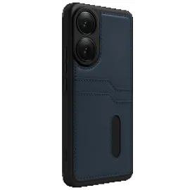 Newface Oppo A38 Sara Kartvizitli Deri Kılıf - Lacivert