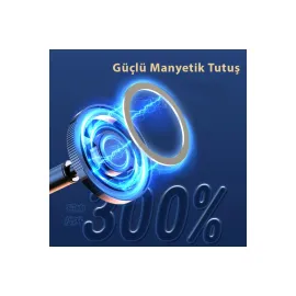 Newface Q38 Ayarlanabilir Yapışkanlı Manyetik Magsafe Araç Tutucu - Siyah