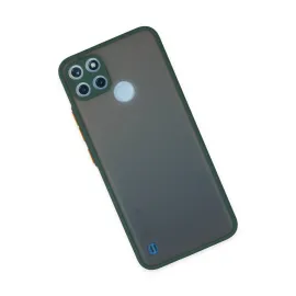 Newface Realme C21Y Kılıf Montreal Silikon Kapak - Yeşil