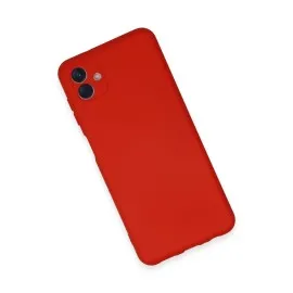 Newface Samsung Galaxy A04E Kılıf Nano Içi Kadife Silikon - Kırmızı