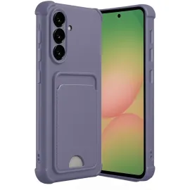 Newface Samsung Galaxy A36 Kılıf Kelvin Kartvizitli Silikon - Lila