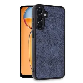 Newface Samsung Galaxy M15 Kılıf Aras Deri Kapak - Lacivert