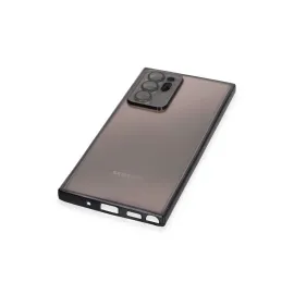 Newface Samsung Galaxy Note 20 Ultra Kılıf Razer Lensli Silikon - Siyah