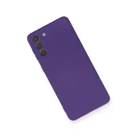 Newface Samsung Galaxy S21 Plus Kılıf Nano Içi Kadife Silikon - Mor