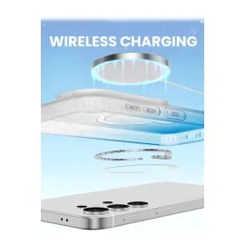Newface Samsung Galaxy S24 Ultra Pummel Shiny Magsafe Kapak - Gold