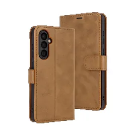 Newface Samsung Galaxy S25 Fe Trend S Plus Kapaklı Kılıf - Taba