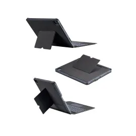 Newface T5509D Ipad Pro 12.9 (2022) Kılıf Palermo Ledli Klavyeli Standlı Tablet Kılıfı - Siyah