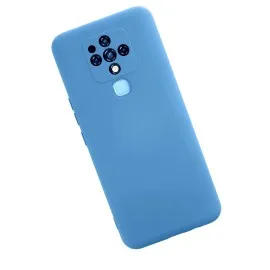 Newface Tecno Camon 16 Kılıf Nano Içi Kadife Silikon - Mavi