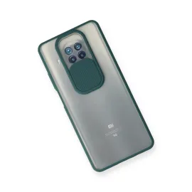 Newface Xiaomi Mi 10T Lite Kılıf Palm Buzlu Kamera Sürgülü Silikon - Yeşil