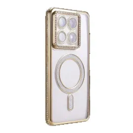 Newface Xiaomi Mi 14T Pro Joke Simli Magneticsafe Kılıf - Gold