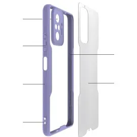 Newface Xiaomi Redmi Note 10 Pro Kılıf Platin Silikon - Lacivert