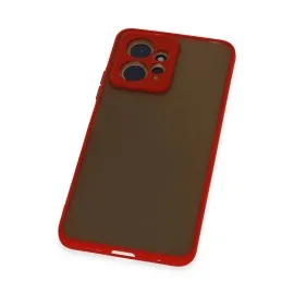 Newface Xiaomi Redmi Note 12 4G Kılıf Montreal Silikon Kapak - Kırmızı