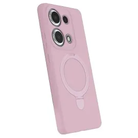 Newface Xiaomi Redmi Note 13 Pro 4G Regal Magsafe Standlı Kapak - Açık Pembe