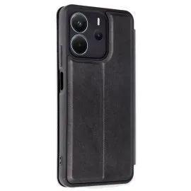 Newface Xiaomi Redmi Note 14 4G Kılıf Flip Cover - Siyah