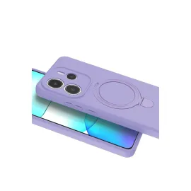 Newface Xiaomi Redmi Note 14 4G Regal Magsafe Standlı Kapak - Lila