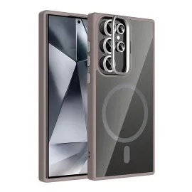 Joko Samsung Galaxy S24 Ultra Remim Lensli Magsafe Standlı Kapak - Titan Gri
