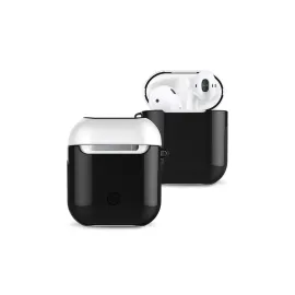 Newface Airpods 2 (2.nesil) 3in1 Kılıf - Siyah-Beyaz