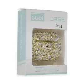 Newface Airpods Pro 2 (2.nesil) Luz Taşlı Kılıf - Gold