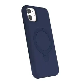 Newface Apple iPhone 11 Regal Magsafe Standlı Kapak - Lacivert