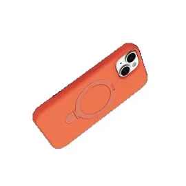 Newface Apple iPhone 15 Regal Magsafe Standlı Kapak - Turuncu