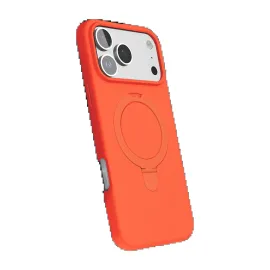 Newface Apple Iphone 17 Pro Regal Magsafe Standlı Kapak - Turuncu