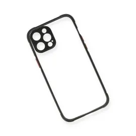 Newface Iphone 12 Pro Kılıf Miami Şeffaf Silikon - Siyah