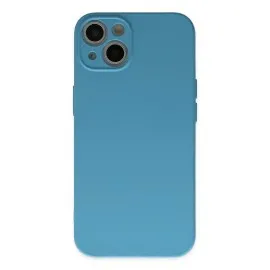 Newface Iphone 13 Mini Kılıf Nano Içi Kadife  Silikon - Mavi