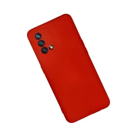 Newface Oppo A74 4G Kılıf Nano Içi Kadife Silikon - Kırmızı