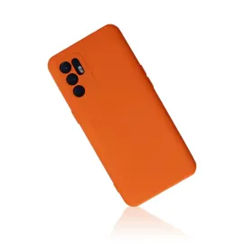 Newface Oppo Reno 6 Kılıf Nano Içi Kadife Silikon - Turuncu
