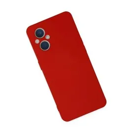 Newface Oppo Reno 7 Lite Kılıf Nano Içi Kadife Silikon - Kırmızı