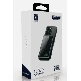 Newface Pw598 10.000 Mah Dijital Göstergeli 20W Type-C Ve 15W Kablosuz Şarj Pd Hızlı Şarj Magsafe Powerbank - Siyah