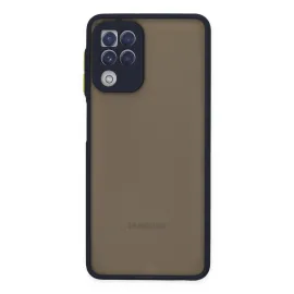 Newface Samsung Galaxy A22 Kılıf Montreal Silikon Kapak - Lacivert