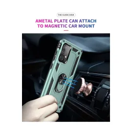 Newface Samsung Galaxy A33 5G Kılıf Sofya Yüzüklü Silikon Kapak - Yeşil