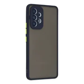 Newface Samsung Galaxy A53 5G Kılıf Montreal Silikon Kapak - Lacivert